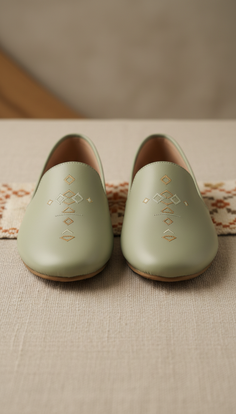 Earth-Toned Sandal With Leather Strap